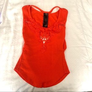 Free people crochet tank